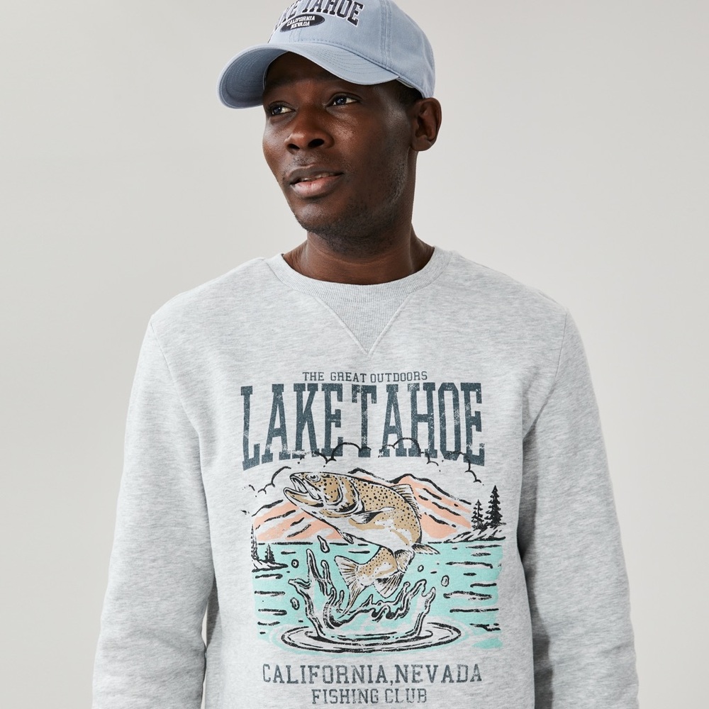 Men’s Small Joe Fresh Gray Ribbed Collar Top